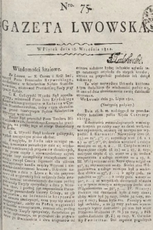 Gazeta Lwowska. 1812, nr 75