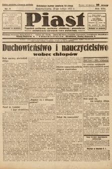 Piast : tygodnik polityczny, społeczny, oświatowy i gospodarczy poświęcony sprawom ludu polskiego. 1937, nr 8