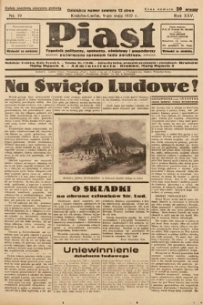 Piast : tygodnik polityczny, społeczny, oświatowy i gospodarczy poświęcony sprawom ludu polskiego. 1937, nr 19