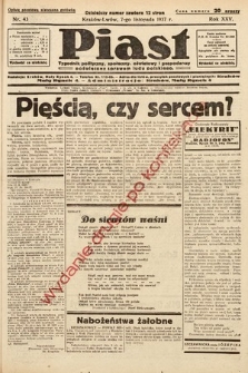 Piast : tygodnik polityczny, społeczny, oświatowy i gospodarczy poświęcony sprawom ludu polskiego. 1937, nr 43