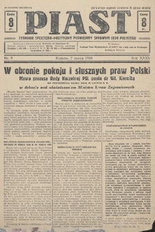 Piast : tygodnik społeczno-polityczny poświęcony sprawom ludu polskiego. 1948, nr 9