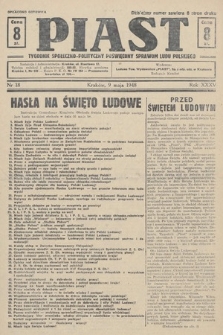 Piast : tygodnik społeczno-polityczny poświęcony sprawom ludu polskiego. 1948, nr 18