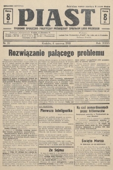 Piast : tygodnik społeczno-polityczny poświęcony sprawom ludu polskiego. 1948, nr 22