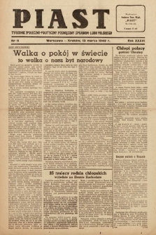 Piast : tygodnik społeczno-polityczny poświęcony sprawom ludu polskiego. 1949, nr 11