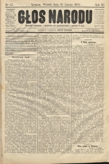 Głos Narodu. 1895, nr 47