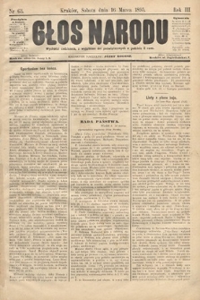 Głos Narodu. 1895, nr 63