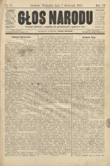Głos Narodu. 1895, nr 81
