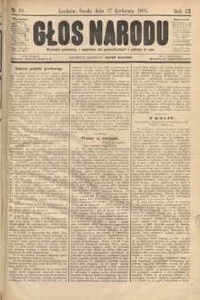 Głos Narodu. 1895, nr 88