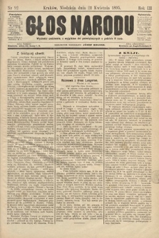 Głos Narodu. 1895, nr 92