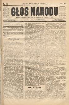 Głos Narodu. 1895, nr 54
