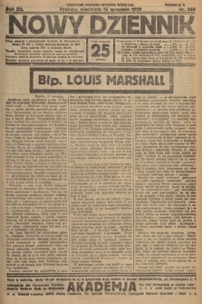 Nowy Dziennik. 1929, nr 249
