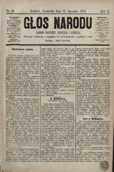 Głos Narodu : dziennik polityczny, społeczny i literacki. 1894, nr 16