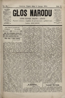 Głos Narodu : dziennik polityczny, społeczny i literacki. 1894, nr 26