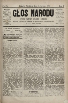 Głos Narodu : dziennik polityczny, społeczny i literacki. 1894, nr 27
