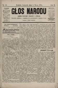 Głos Narodu : dziennik polityczny, społeczny i literacki. 1894, nr 48