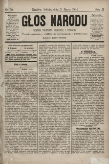 Głos Narodu : dziennik polityczny, społeczny i literacki. 1894, nr 50
