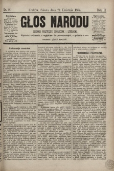 Głos Narodu : dziennik polityczny, społeczny i literacki. 1894, nr 90
