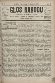 Głos Narodu : dziennik polityczny, społeczny i literacki. 1894, nr 95