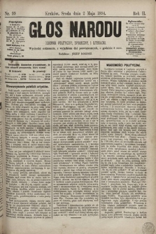Głos Narodu : dziennik polityczny, społeczny i literacki. 1894, nr 99