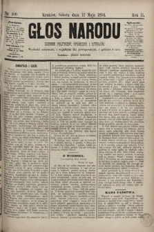 Głos Narodu : dziennik polityczny, społeczny i literacki. 1894, nr 106