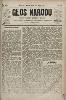 Głos Narodu : dziennik polityczny, społeczny i literacki. 1894, nr 108