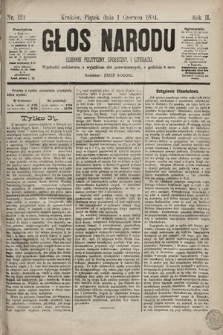Głos Narodu : dziennik polityczny, społeczny i literacki. 1894, nr 121