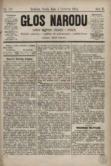 Głos Narodu : dziennik polityczny, społeczny i literacki. 1894, nr 125