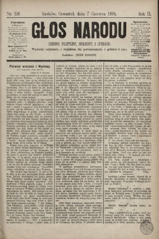Głos Narodu : dziennik polityczny, społeczny i literacki. 1894, nr 126