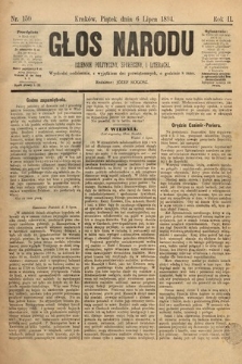 Głos Narodu : dziennik polityczny, społeczny i literacki. 1894, nr 150