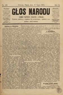 Głos Narodu : dziennik polityczny, społeczny i literacki. 1894, nr 156
