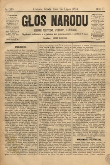 Głos Narodu : dziennik polityczny, społeczny i literacki. 1894, nr 166