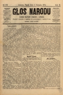 Głos Narodu : dziennik polityczny, społeczny i literacki. 1894, nr 174