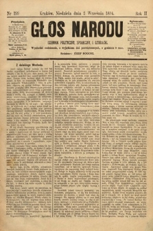 Głos Narodu : dziennik polityczny, społeczny i literacki. 1894, nr 199