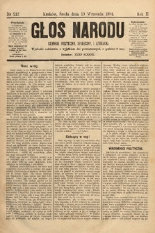 Głos Narodu : dziennik polityczny, społeczny i literacki. 1894, nr 212