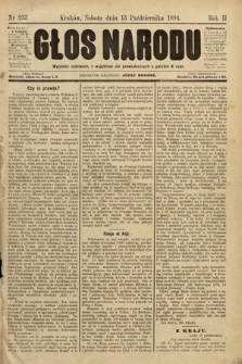 Głos Narodu. 1894, nr 233