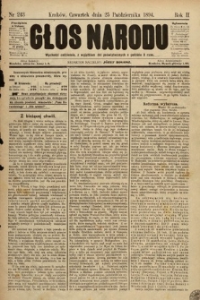 Głos Narodu. 1894, nr 243