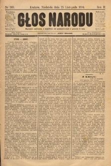 Głos Narodu. 1894, nr 269