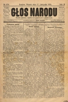 Głos Narodu. 1894, nr 270