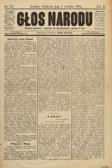 Głos Narodu. 1894, nr 275