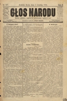 Głos Narodu. 1894, nr 277