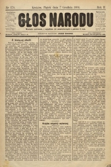 Głos Narodu. 1894, nr 279