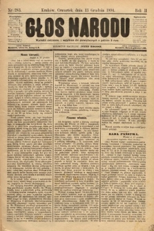Głos Narodu. 1894, nr 283