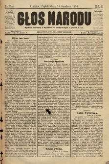 Głos Narodu. 1894, nr 284