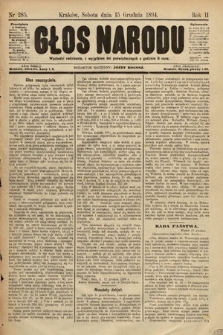 Głos Narodu. 1894, nr 285