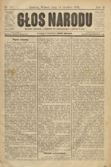 Głos Narodu. 1894, nr 287