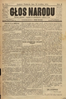 Głos Narodu. 1894, nr 292