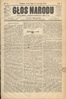 Głos Narodu. 1897, nr 15