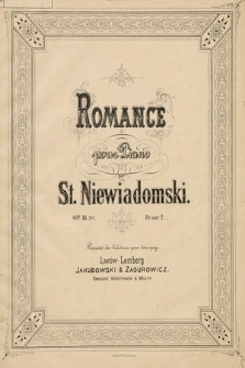 Romance : pour piano : Op. 16 No. 1