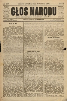 Głos Narodu. 1894, nr 289