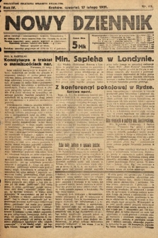 Nowy Dziennik. 1921, nr 45